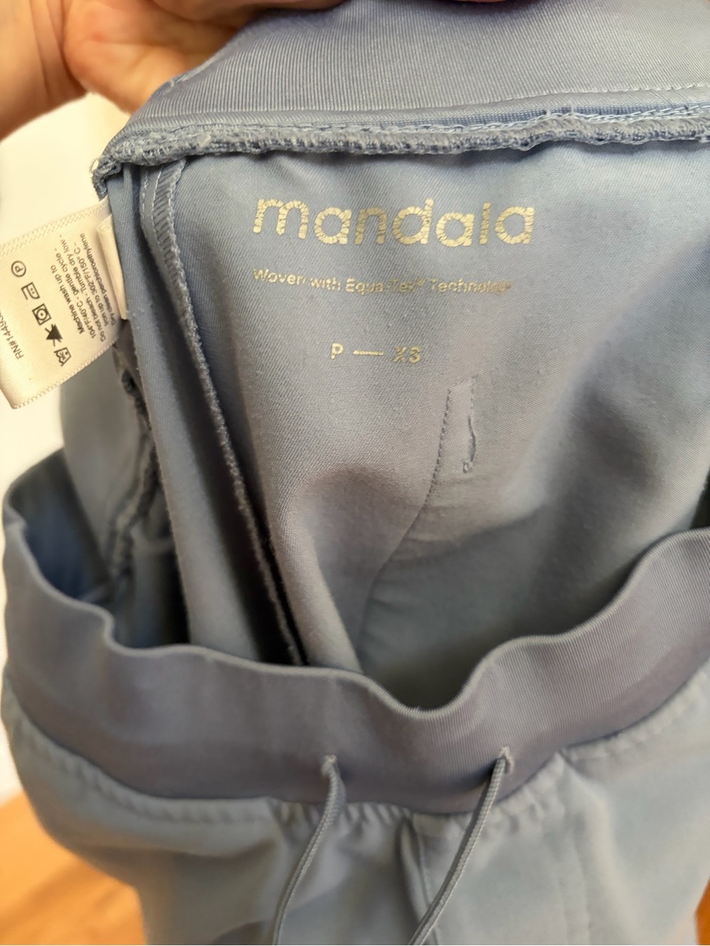 Light Blue Women's Drawstring Jogger Pants - Relaxed Track Style - Picture 8 of 8